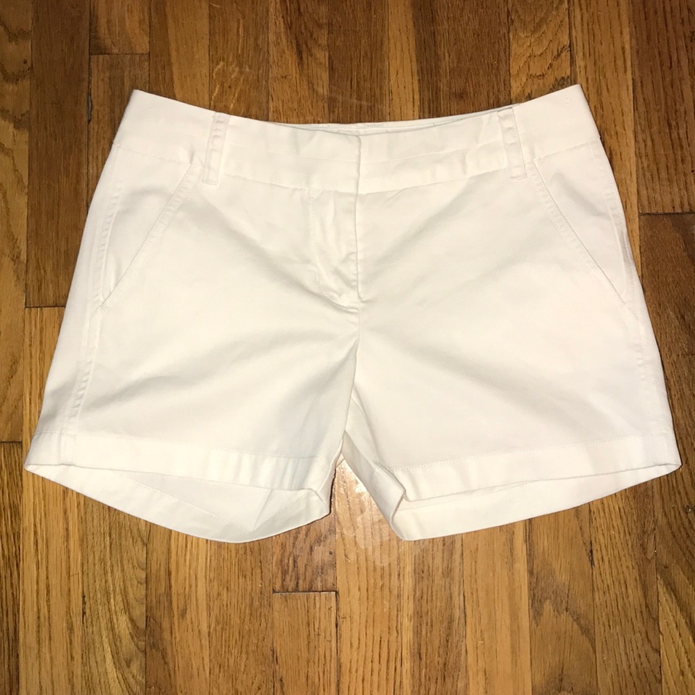 J.Crew 3” Inseam Chino White Shorts